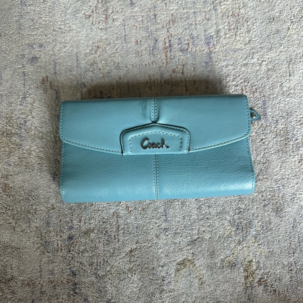 Coach Light Blue Wallet